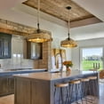 thumbnail image 3 of Rattan Hanging Lamp Pendant Lights Kitchen Island, Farmhouse Pendant Lighting with Hand Woven Wicker Shade, Boho Chandelier Light Fixtures Ceiling Hanging for Dining Room Bedroom Foyer Hallway, 3 of 6