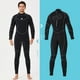 thumbnail image 5 of Traje de neopreno traje de buceo impermeable espesado traje de baño 5 mm retroceso cremallera Snorkel deportes de agua Manténgase caliente para nadar hombre surf, negro l Methold OD019356-09, 5 of 7