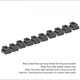 thumbnail image 4 of 10pcs Black Oxide Grade 8.8 Carbon Steel t sloT nut T nut Tapped Through (M8 Thread), 4 of 4