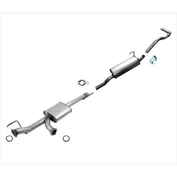 Pipe Exhaust System for Toyota Tundra 2005 2006 4 Door Double Cab 4.7L 140.5 WB