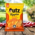 Utz Ripples Barbeque Potato Chips, GlutenFree, Family Size, 7.75 oz