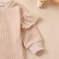 thumbnail image 7 of XDZJLR Jumpsuit for Girls Baby Boy Knit Sweater Oversized Crewneck Sweatshirt Cute Fall Outfit Beige 0-3 Months, 7 of 7