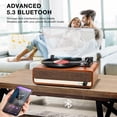 thumbnail image 3 of Reproductor de discos de vinilo Udreamer con Bluetooth 5.3 y altavoz, 3 of 8
