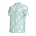 thumbnail image 4 of Wukai Playing Rabbit Men’s Polo Shirts,Quick-Dry Athletic Shirt,Classic Fit Shirts-Medium, 4 of 8