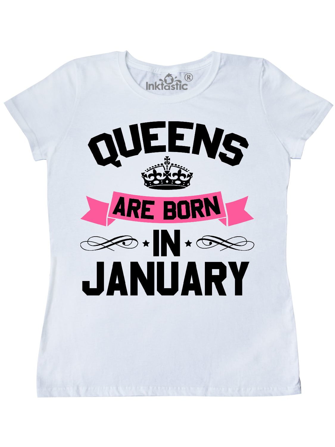 Details about   1Tee Womens Queens are born in January  T-Shirt