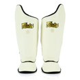 thumbnail image 2 of Espinilleras Fairtex SP8 Muay Thai Syntek de piel blanca, 2 of 5