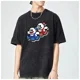 thumbnail image 3 of Camiseta de gran tamaño para hombre y mujer, ropa de calle de los años 80, con juegos de dibujos animados, erizo azul, S-SONICS, moda de tendencia, informal, vintage, de algodón lavado, 3 of 5