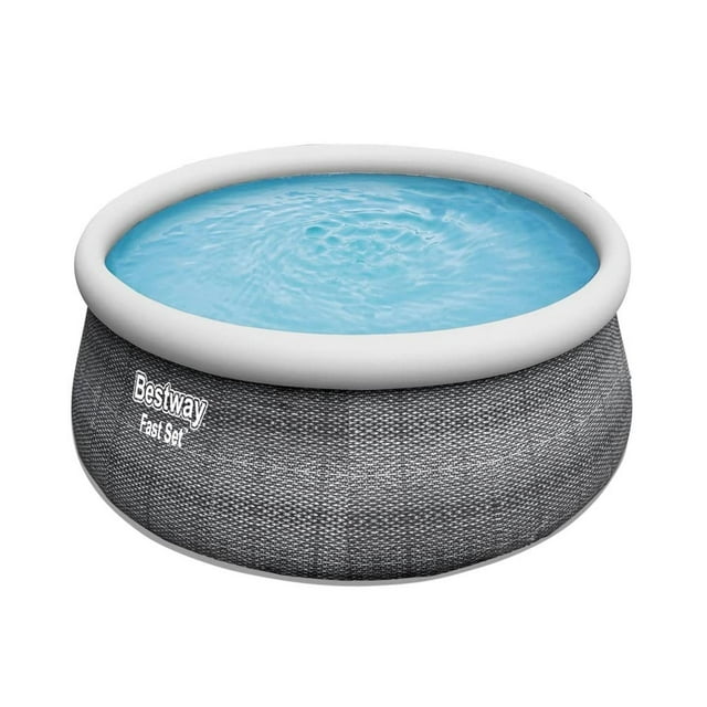Alberca SemiInflable Bestway Gris 4.57x1.07cm con Bomba Filtro y Escalera multicolor