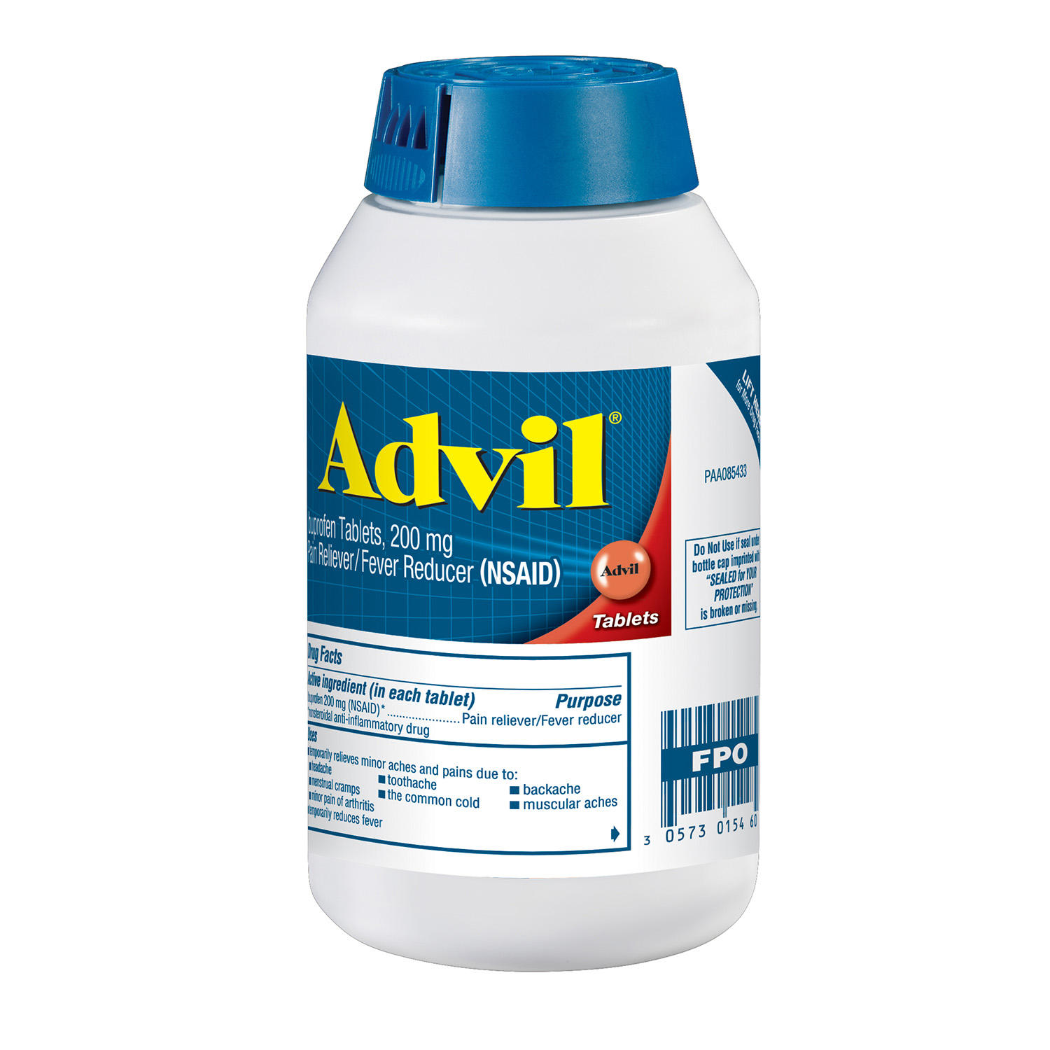 Advil Ibuprofen 200 Mg., Pain Reliever/Fever Reducer, 360 Tablets - image 5 of 6