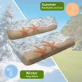 thumbnail image 5 of Uorisanigo Beach Starfish Design Golf Cart Seat Covers Kit Elastic Golf Cart Seat Cover Replacement Polyester Seat Cushion and Backrest Pad Universal for 2 Passengers Golf Cart, 5 of 7