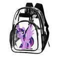 thumbnail image 2 of My Lit-tle Pony Clear Backpack Heavy Duty Transparent Bag See Through BookBag for Colleges School Work Festival Sport Travel, 2 of 6