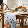 thumbnail image 3 of Autumn Pumpkins Table Runner, Autumn Thanksgiving Kitchen Dining Table Decoration for Home Party Decor 13x72 Inches, 3 of 9