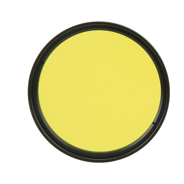 Filtre d'Objectif de Caméra, Faible Réflexion Résistant aux Rayures Filtre d'Objectif de Caméra 52mm Ultra Haute Définition avec Boîte de Rangement pour Appareils Photo Numériques Jaune