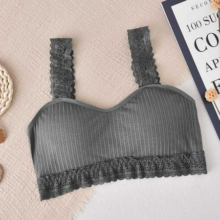 

Elaydool Womens Lace Seamless Bra Sports Bras for Women Bra Female Brassiere Backless Bralette Lingerie Tube top