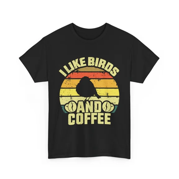 Birdwatching Shirt, I Like Birds And Coffee Birdwatcher Birding Lovers T-shirt | eBay