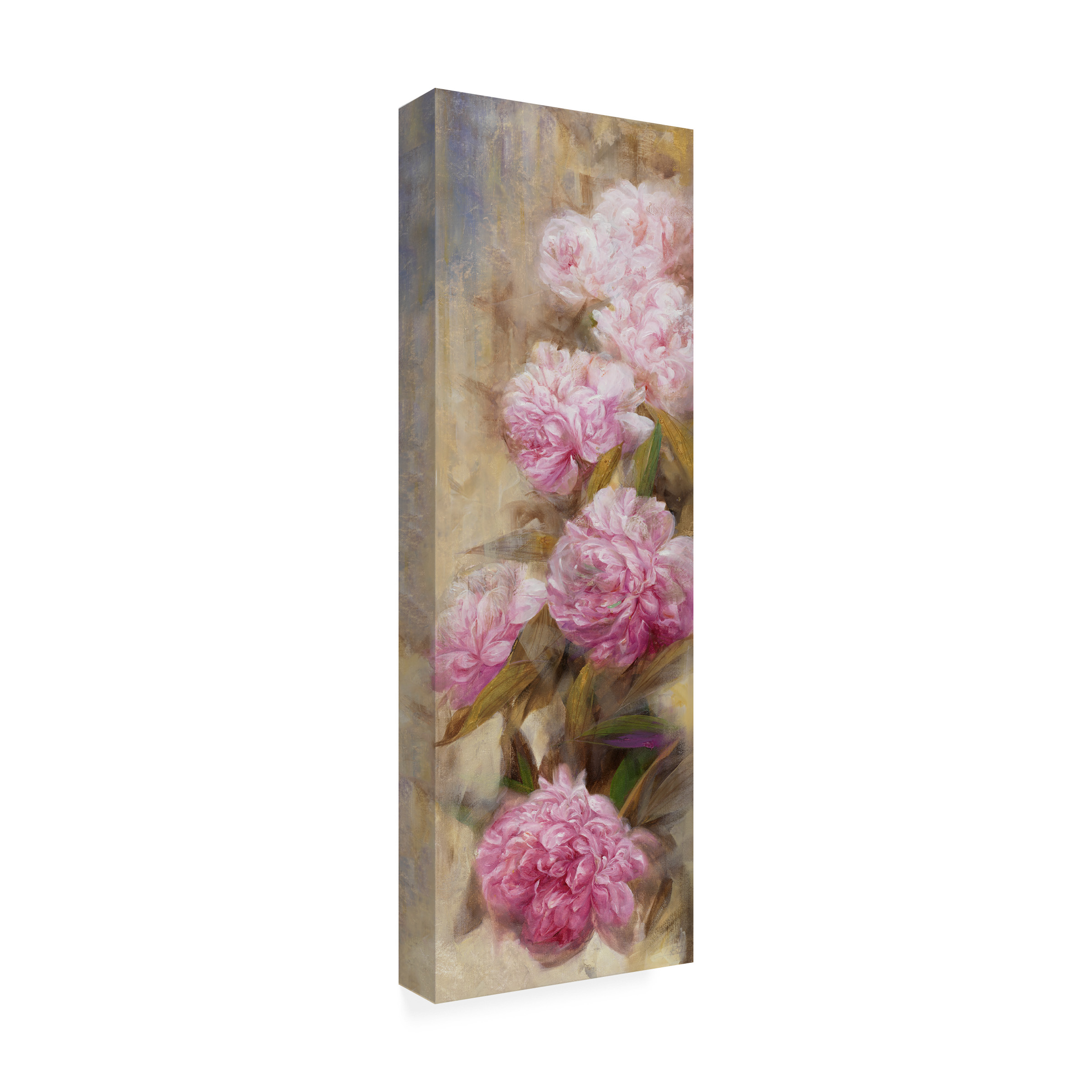 Li Bo 'Peonies II' Canvas Art