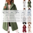 thumbnail image 2 of ITSAME Womens Fuzzy Fleece Long Coat Sherpa Lapel Collar Zip Up Winter Warm Comfy Outerwear White Size M, 2 of 7