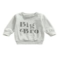 thumbnail image 1 of Infant Baby Boy Girl Fall Winter Clothes Letter Print Long Sleeve Pullover Sweatshirt Sweater Tops Big Bro 3-4 Years, 1 of 7