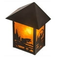 thumbnail image 4 of Meyda 38025 9 in. Seneca Fly Fisherman Wall Sconce - Craftsman Brown, 4 of 4