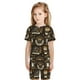 thumbnail image 5 of Balery coffee shop house Conjunto de Pijama Infantil de Manga Corta con Estampado – Ropa de Dormir de Algodón Suave-3X-Large, 5 of 5