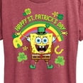 thumbnail image 3 of SpongeBob SquarePants - Spongebob Happy St Patricks Day - Women's Short Sleeve Graphic T-Shirt, 3 of 6