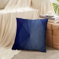 thumbnail image 4 of LALILO Throw Pillow Covers Dark Blue Triangular Geometric With Cushion Cover 18" x 18", 2 Pack, 4 of 6