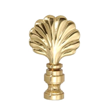 Lamp Finials Decorative B&P Lamp 1/4-27F Brass Teardrop Finial