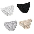 thumbnail image 4 of Mulberrys Silk Panties for Women Silks Underwear Bikinis Panties Real Organic Silk Brief Undies Low Waist Underwears, 4 of 8
