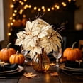 thumbnail image 3 of Artificial Maple Leaf Branch, 12-Inch Faux Fall Stems for Halloween, Thanksgiving, and Floral Vase Decor, 3 of 7