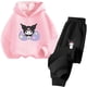 thumbnail image 2 of Conjunto de sudadera con capucha Kuromi, ropa para niños, invierno, nuevo suéter para niños y niñas, traje con capucha, ropa deportiva de felpa, traje para niños, 2 of 5