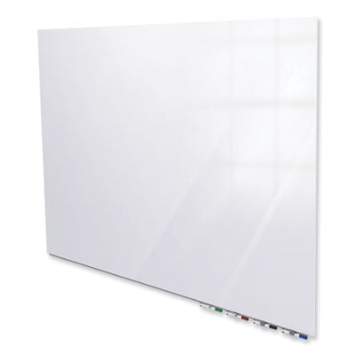 Ghent ARIASM410WH Aria Low Profile Magnetic Glass Whiteboard, 4 x 10 ft. - White
