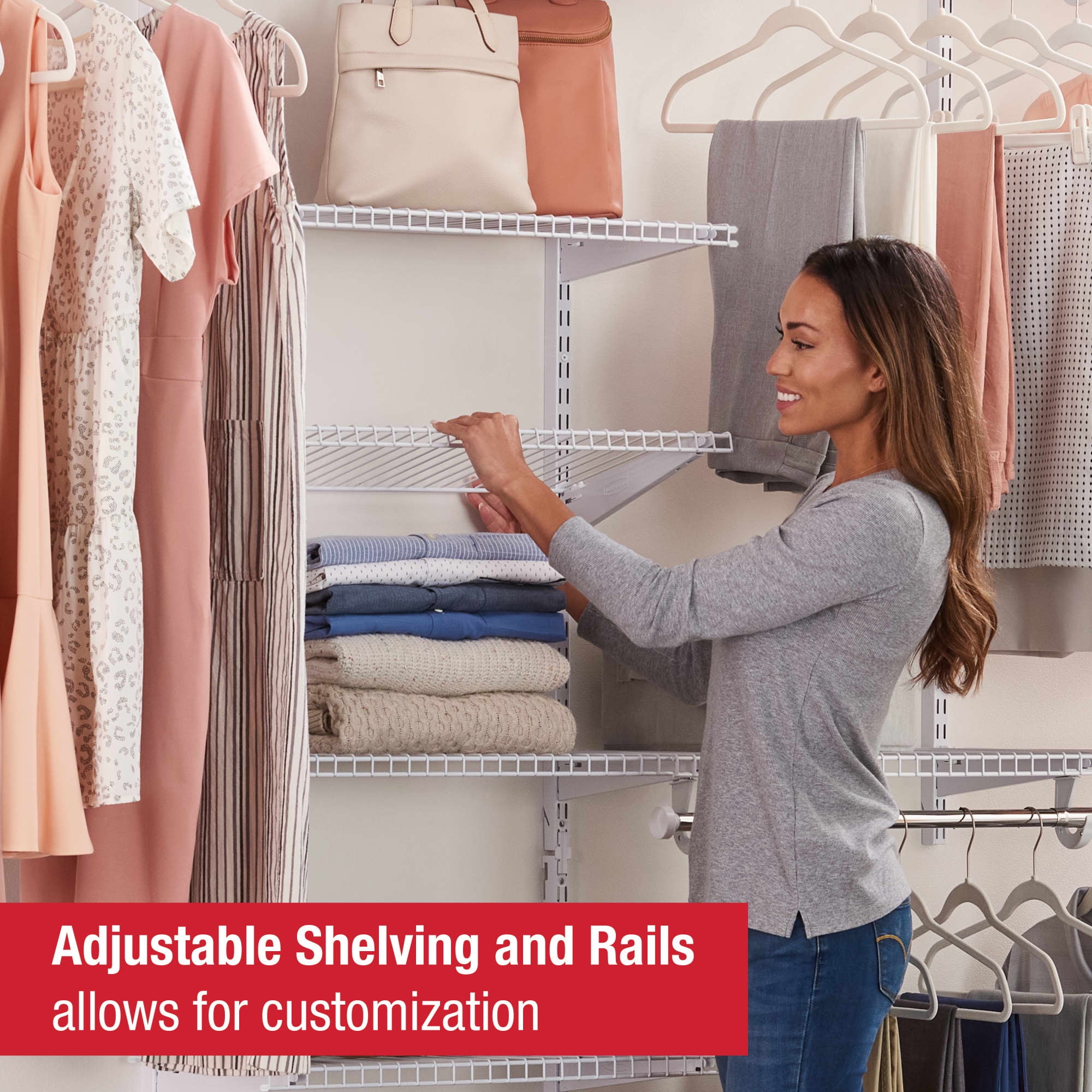 Rubbermaid Configurations White 3-6 foot Closet Kit - Walmart.com