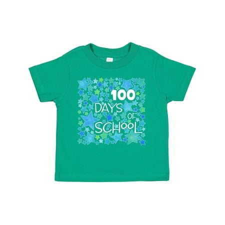 Inktastic 100 Days of School Stars in Blue Boys or Girls Toddler T-Shirt