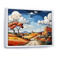 thumbnail image 2 of Designart "Countryside Scenery In De Stijl Style II" Countryside Floater Framed Canvas Prints, 2 of 5