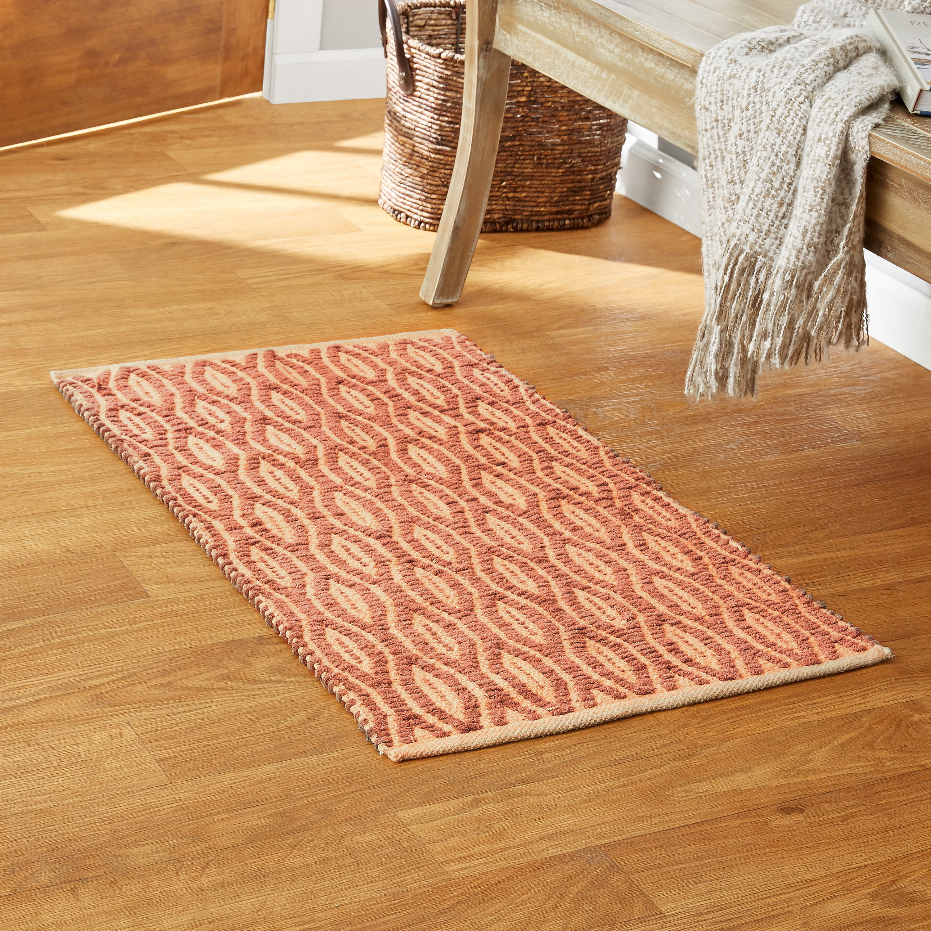 Indian Handmade Paper Shaggy/Chindi Accent Rug,Carpet,Floor Mat,Bathrug-24x36'' 