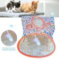 thumbnail image 3 of Guiexla Cat Tunnel Toy with Plush Ball Crinkle Paper Collapsible Tunnel Bag Cat Self Interactive Toys for Relieve Boredom Puppy Kitten Rabbit Indoor Teaser Toy Pet Supplies, 3 of 8