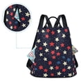 thumbnail image 5 of FORMRS Women's Travel Backpack Purse Anti-Theft Hidden Pockets Casual Shoulder Bag, Red Starry Pattern, 5 of 7