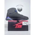 thumbnail image 4 of Ni - ke Size 13 - Air Jordan 7 Retro PE Ray Allen Black Purple Green Suede (304775-053), 4 of 5