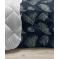 thumbnail image 3 of Meadow Down Alternative Comforter, Dandelion Branches Summer Flowers Rural Flourish Botanical Spring Foliage, Microfiber Quilt for All Season, 5 Sizes, Chocolate Off White, by Ambesonne, 3 of 3