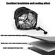 thumbnail image 5 of Thermal Insulation Bike Handlebar Bag | Waterproof Large Capacity Road Bike Accessory | Tool Kit Storage Pouch | Phone Holder | Adjustable Straps | 11x11x23.5cm | Black | 1pc, 5 of 9