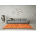 thumbnail image 3 of Ahgly Company Indoor Square Abstract Orange Modern Area Rugs, 7' Square, 3 of 4