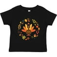 thumbnail image 3 of Inktastic Thanksgiving Turkey Fall Holiday Wreath Boys or Girls Toddler T-Shirt, 3 of 5