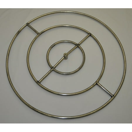 36 Inch High Capacity Round Stainless Steel Gas Fire Pit Burner Ring 36 Inch High Capacity Round Stainless Steel Gas Fire Pit Burner Ring - 36 Inch High Capacity Round Stainless Steel Gas Fire Pit Burner Ring