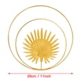 thumbnail image 2 of Vaidha Living Room Gold Round Ginkgo Leaf Metal Wall Hanging, 2 of 2