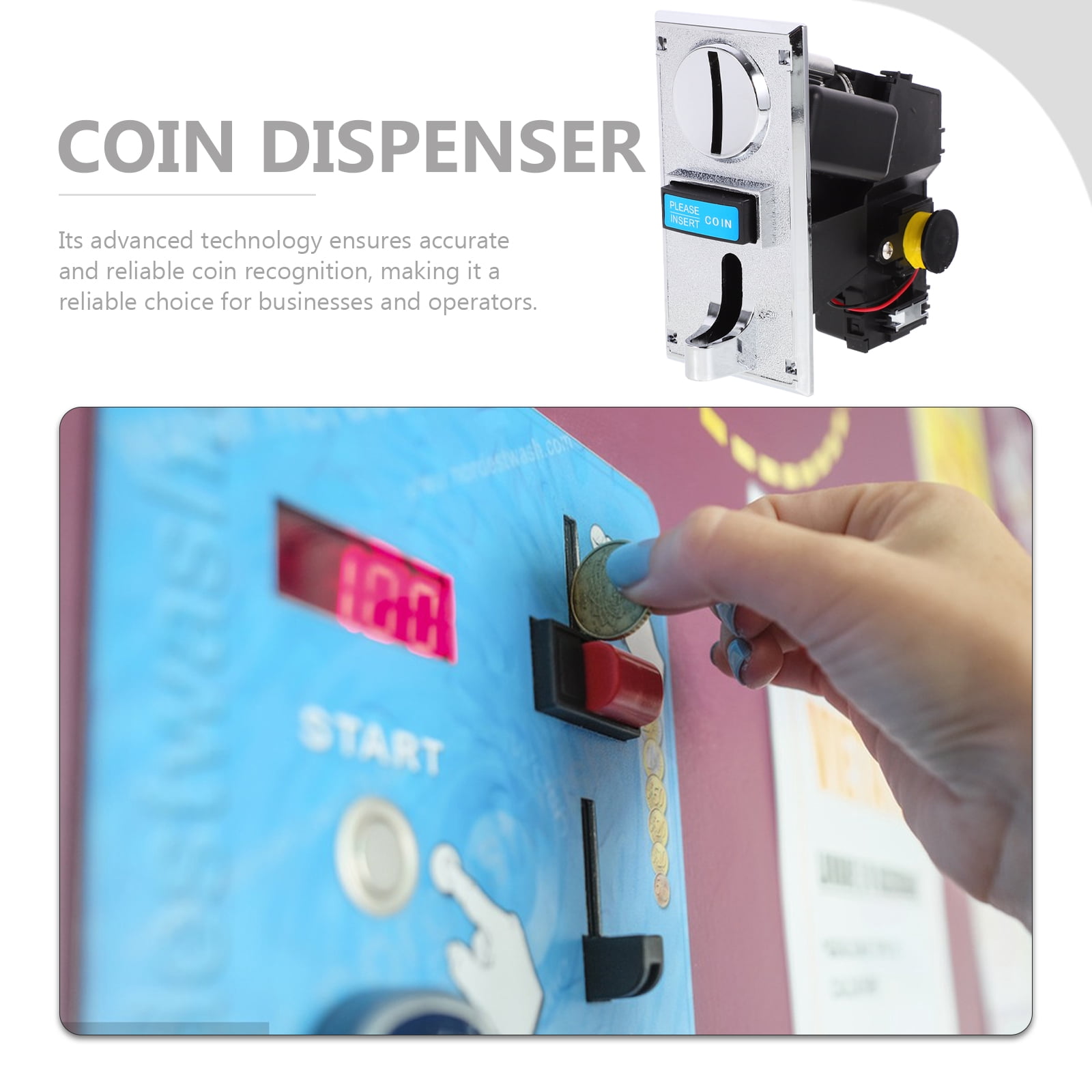 OULII Multi Coin Acceptance Token Operated Coin Selector 1Set