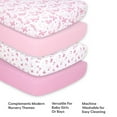 thumbnail image 5 of The Peanutshell Fitted Crib Sheets for Baby Girls, 4 Pack Set, Pink Butterfly, 5 of 8
