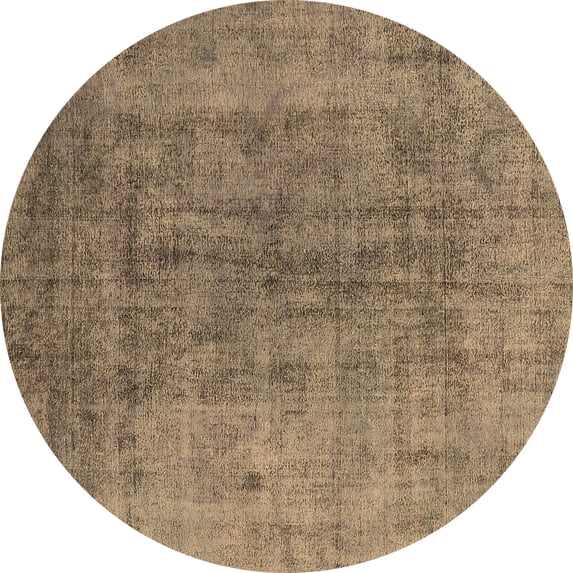 Ahgly Company Indoor Round Persian Brown Bohemian Area Rugs, 8' Round