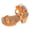 Orange, variant on Women's Platform Sandals Trendy Studded Chunky High Heel Ankle Buckle Strap Peep Toe Gothic Walking Shoes