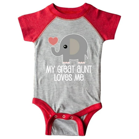 

Great Aunt Loves Me Elephant Infant Creeper