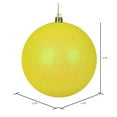 thumbnail image 2 of Vickerman 2.75" Yellow Glitter Ball Ornament, 12 per Bag, 2 of 5